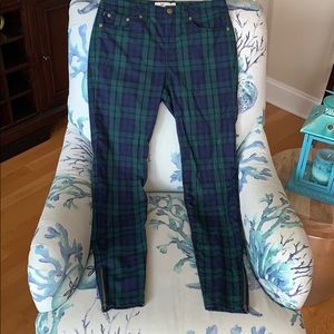 Green Plaid Vineyard Vines Pants